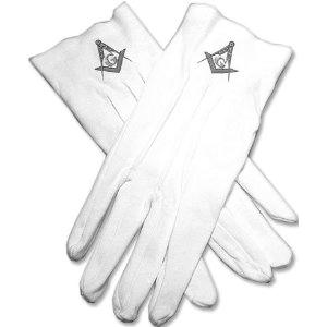guantes blancos